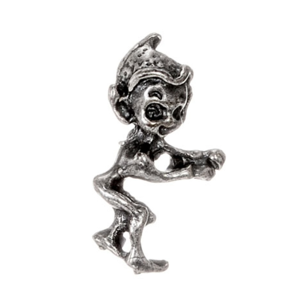 Vintage Itty Bitty Elf Pin in Silver